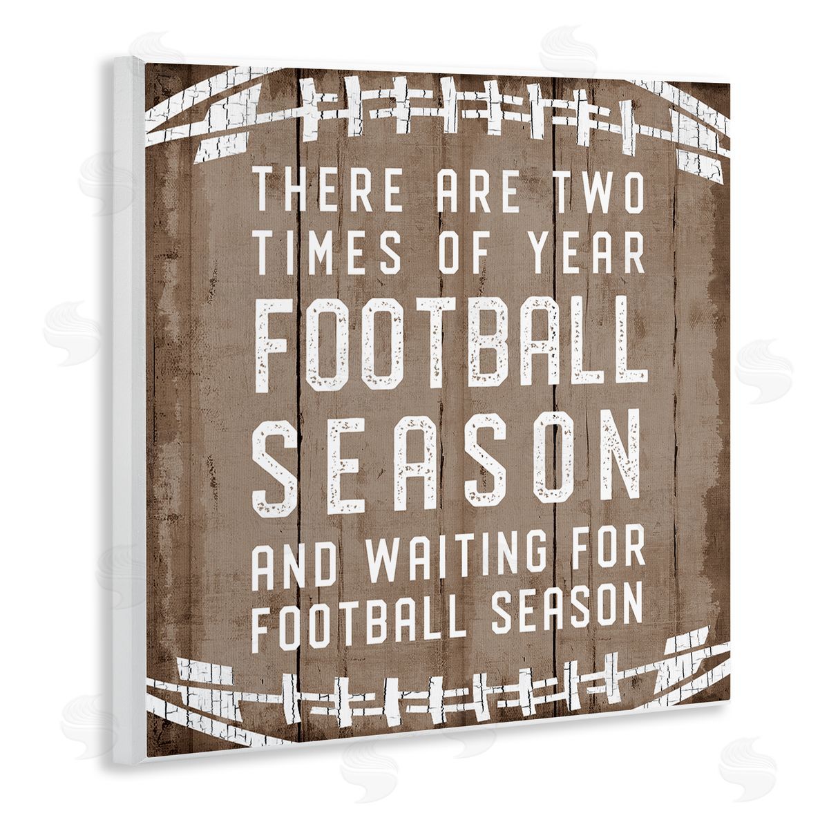 Time of Year Football Season Wood Plaque Wall Art, Home Decor by CAD Designs