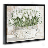 Cindy Jacobs | Fresh White Tulip Flowers Vintage