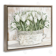 Cindy Jacobs | Fresh White Tulip Flowers Vintage