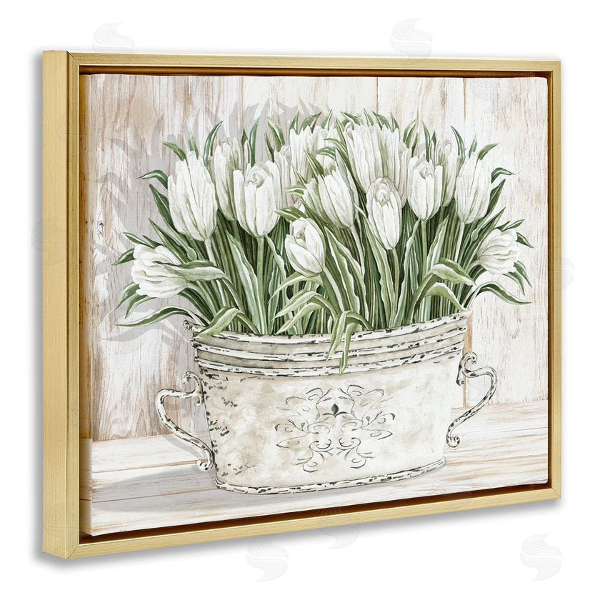 Cindy Jacobs | Fresh White Tulip Flowers Vintage