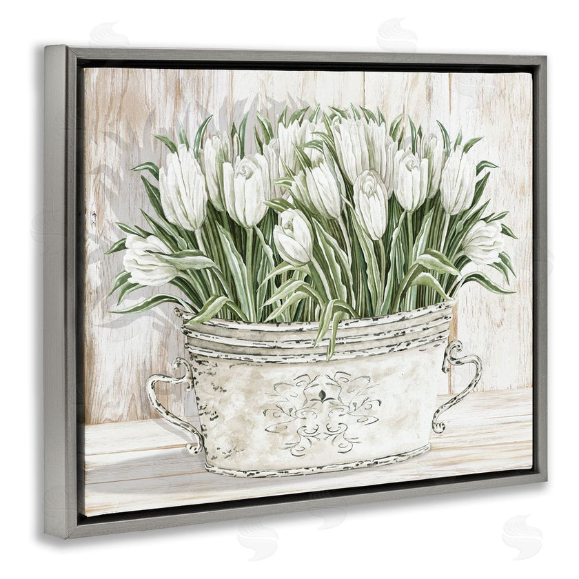 Cindy Jacobs | Fresh White Tulip Flowers Vintage
