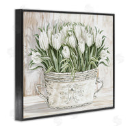 Cindy Jacobs | Fresh White Tulip Flowers Vintage