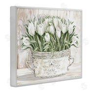Cindy Jacobs | Fresh White Tulip Flowers Vintage