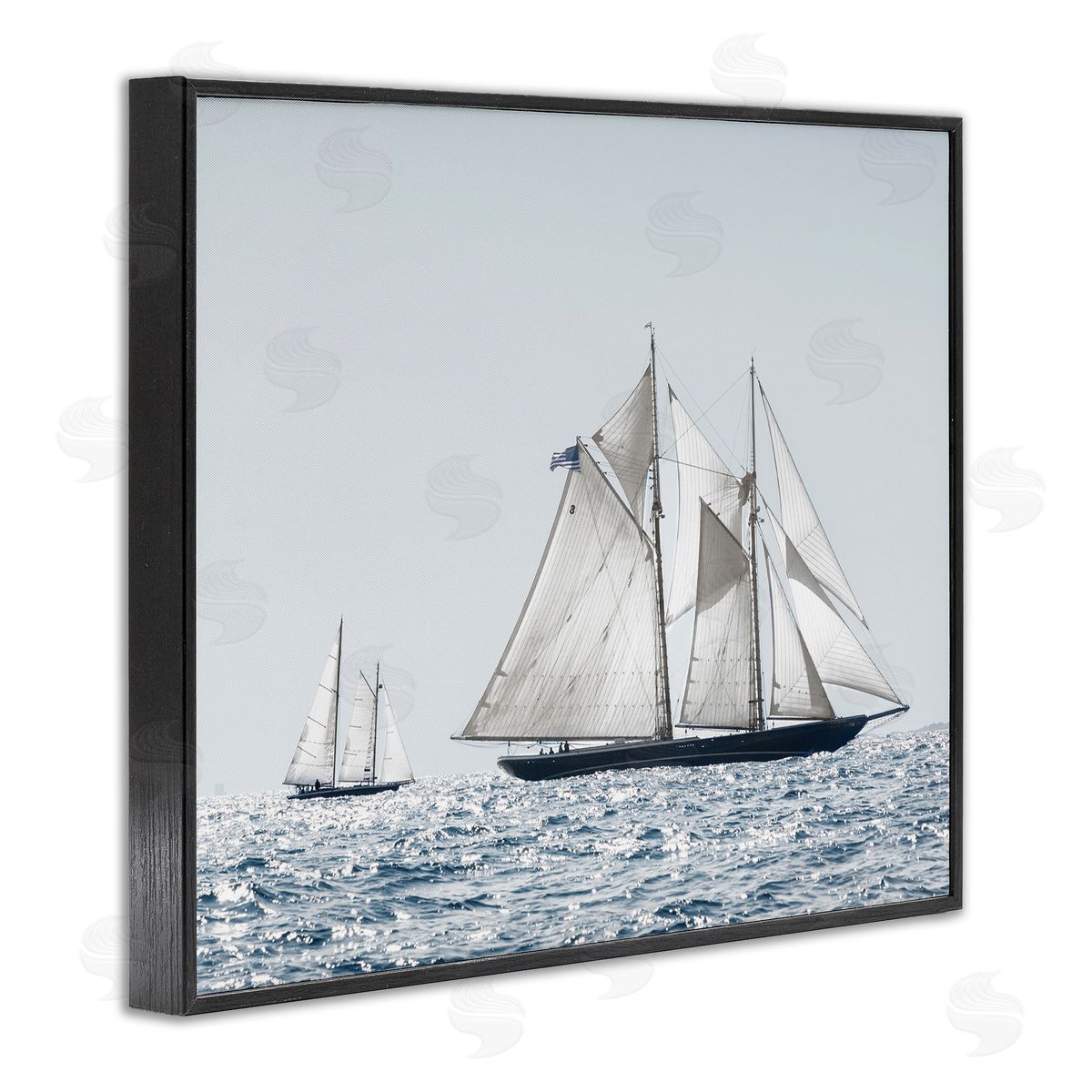 Traditional Sailboat Photograph Black Frame Print Wall Art, Home Decor by Danita Delimont