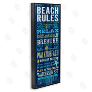 Stephanie Workman Marrott | Blue Planked Beach Rules Sign