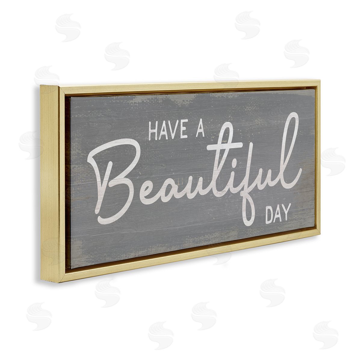 Stupell Studio Have a Beautiful Day Motivational Phrase Positive Attitude