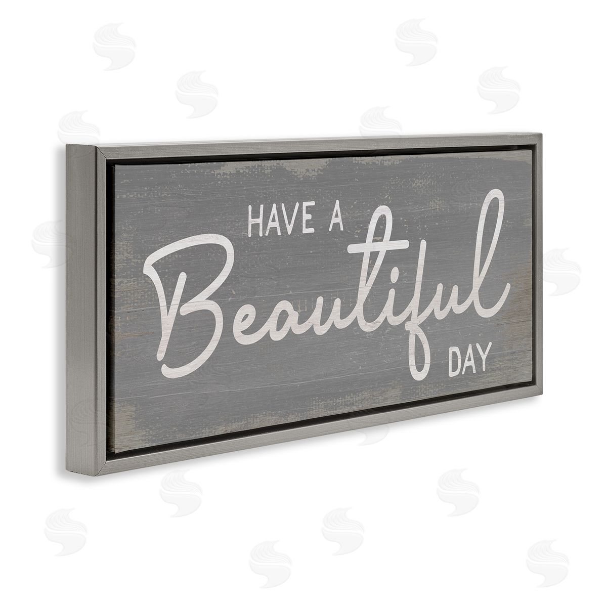 Stupell Studio Have a Beautiful Day Motivational Phrase Positive Attitude