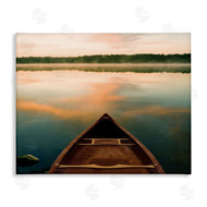 Danita Delimont | Canoe on Lake Warm Sunrise