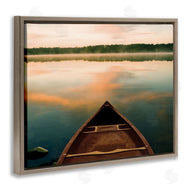 Danita Delimont | Canoe on Lake Warm Sunrise