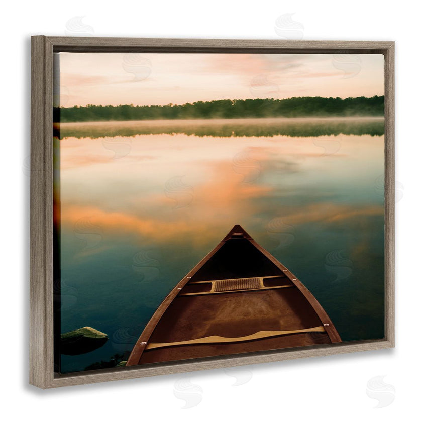 Danita Delimont | Canoe on Lake Warm Sunrise