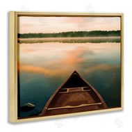 Danita Delimont | Canoe on Lake Warm Sunrise