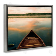 Danita Delimont | Canoe on Lake Warm Sunrise