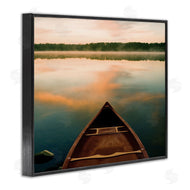 Danita Delimont | Canoe on Lake Warm Sunrise