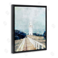 Ziwei Li | White Lighthouse & Rustic Boardwalk