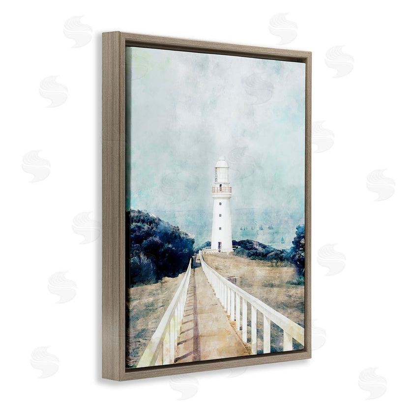 Ziwei Li | White Lighthouse & Rustic Boardwalk