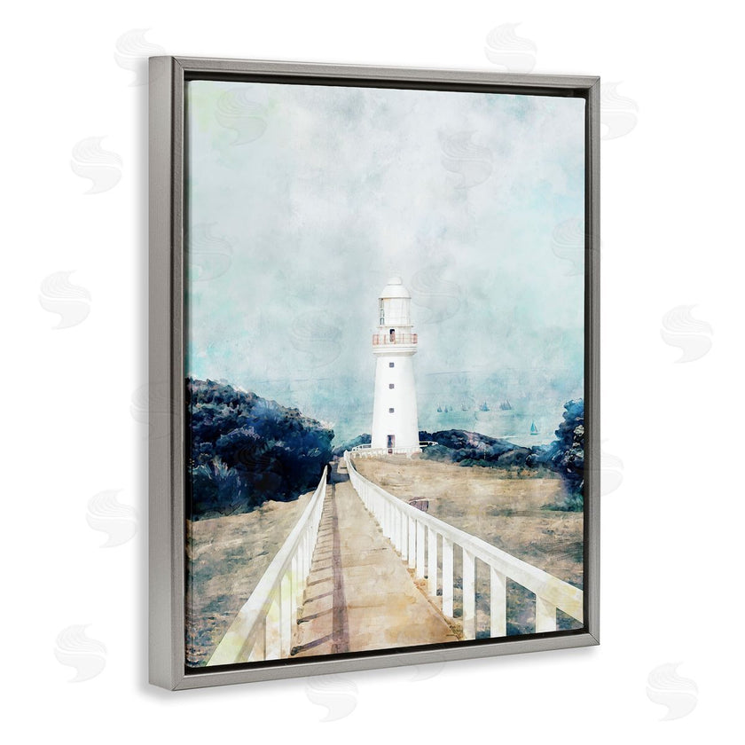 Ziwei Li | White Lighthouse & Rustic Boardwalk