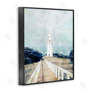 Ziwei Li | White Lighthouse & Rustic Boardwalk