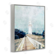 Ziwei Li | White Lighthouse & Rustic Boardwalk