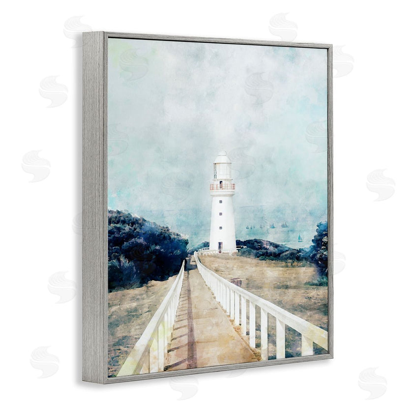 Ziwei Li | White Lighthouse & Rustic Boardwalk