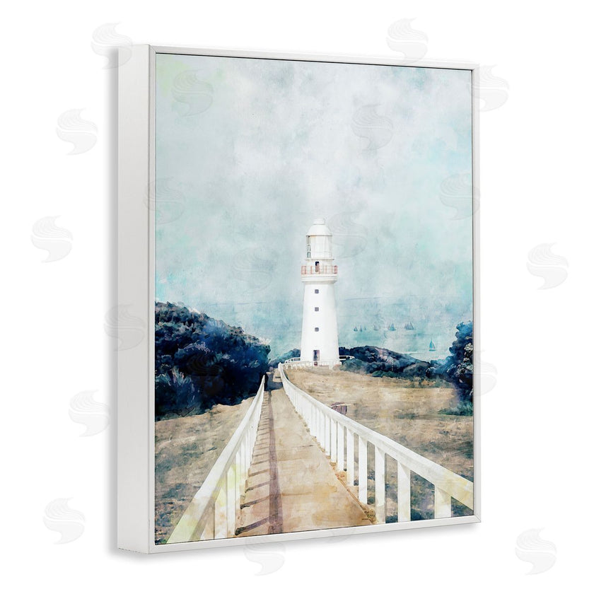Ziwei Li | White Lighthouse & Rustic Boardwalk