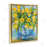Jeanette Vertentes | Expressive Yellow Tulips in Vase