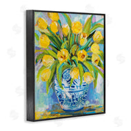 Jeanette Vertentes | Expressive Yellow Tulips in Vase