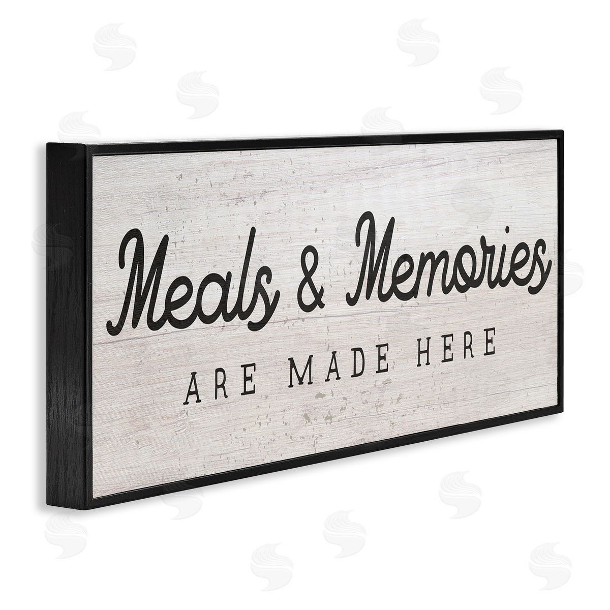 Meals & Memories Kitchen Sign Black Frame Print Wall Art, Home Decor by Stupell Studio