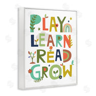 Lisa Perry Whitebutton | Play Learn Read Grow Typography