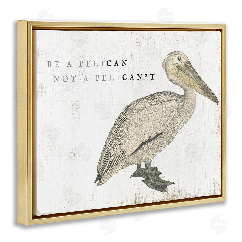 Stupell Studio | Funny Pelican Beach Phrase Pun