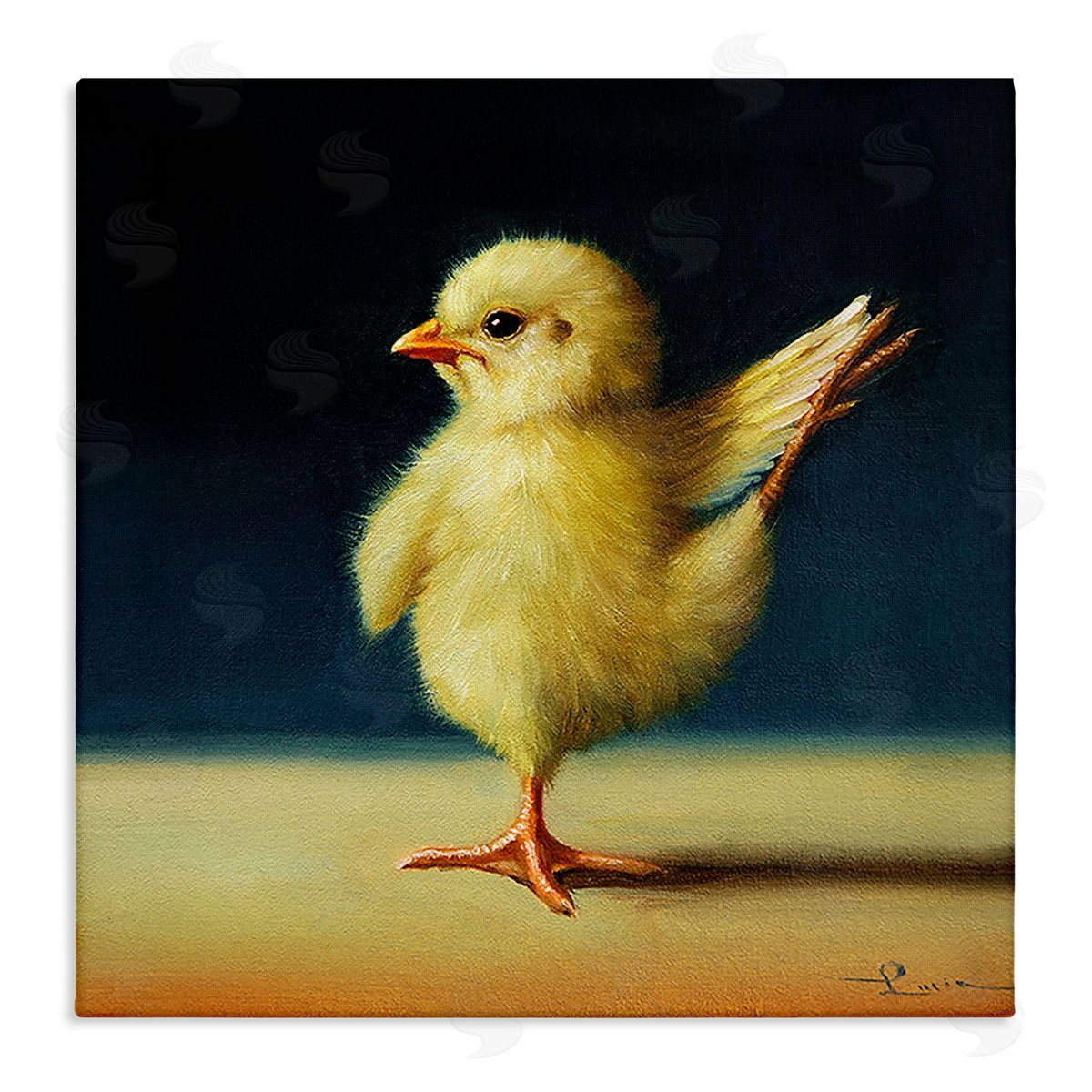 Lucia Heffernan Yoga Chicks Birds of Paradise Pose Funny Animal Stretched Canvas Wall Art Print