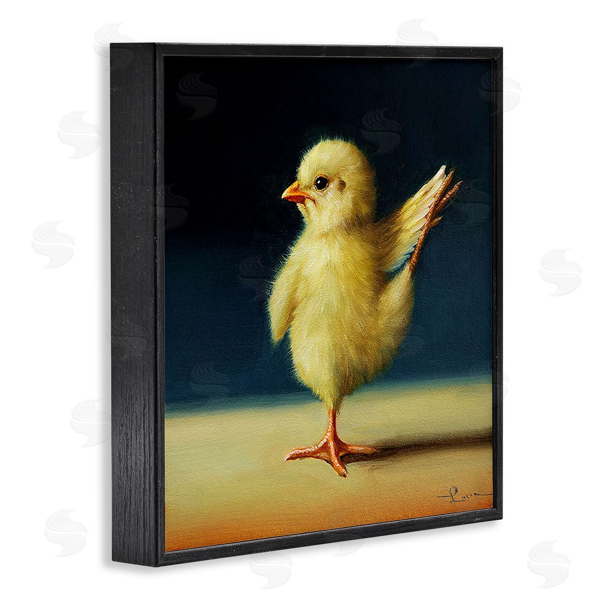 Lucia Heffernan Yoga Chicks Birds of Paradise Pose Funny Animal Black Framed Glicee Wall Art Print