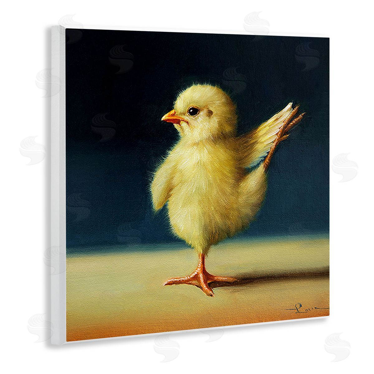 Lucia Heffernan Yoga Chicks Birds of Paradise Pose Funny Animal Wooden Wall Plaque Art Print