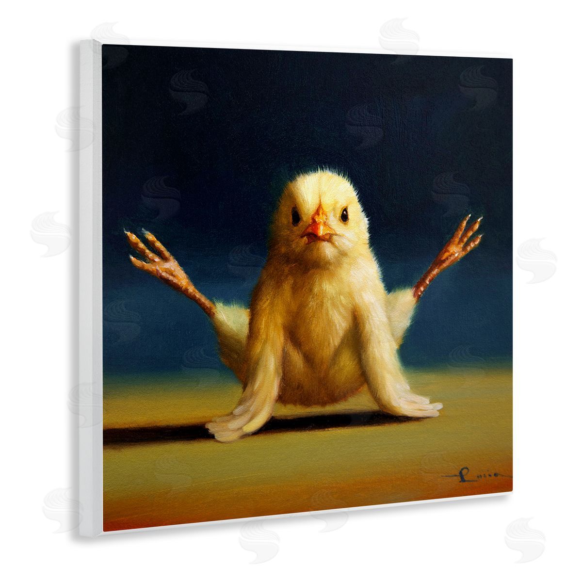 Yoga Chicks Exercise Pose Wood Plaque Wall Art, Home Decor by Lucia Heffernan