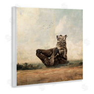 Paula Belle Flores | Bear Holding Paws Watching Sunset