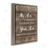 CAD Designs | Sassy Your Aim Toilet Cleanliness