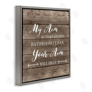 CAD Designs | Sassy Your Aim Toilet Cleanliness