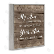 CAD Designs | Sassy Your Aim Toilet Cleanliness