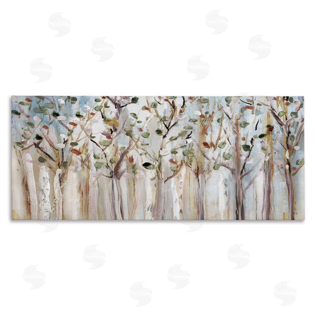 Bare Branch Trees Birch Forest Canvas Wall Art, Home Decor by Susan Jill