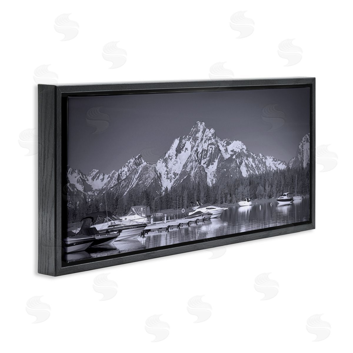 Daniel Sproul Icy Marina Bay Boat Port Snowy Mountain Summit