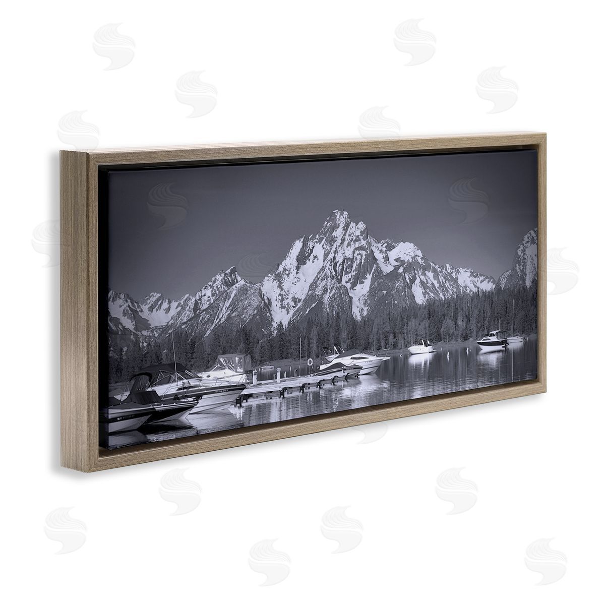Daniel Sproul Icy Marina Bay Boat Port Snowy Mountain Summit