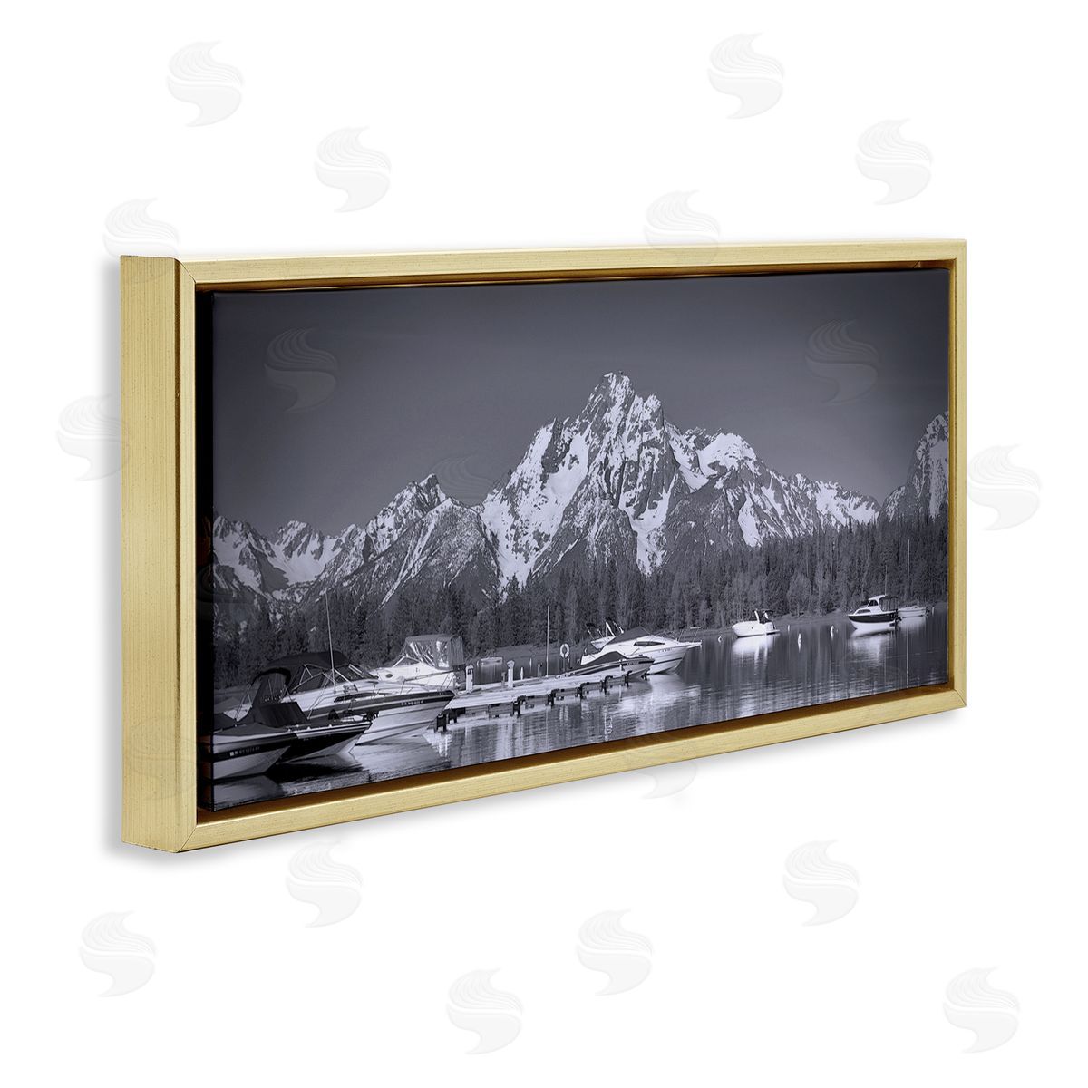 Daniel Sproul Icy Marina Bay Boat Port Snowy Mountain Summit