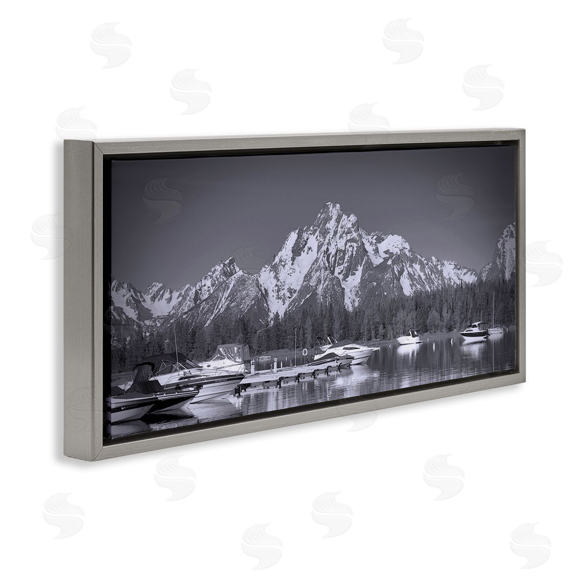 Daniel Sproul Icy Marina Bay Boat Port Snowy Mountain Summit