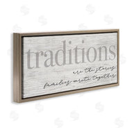 Stupell Studio | Family Traditions Heartfelt Phrase