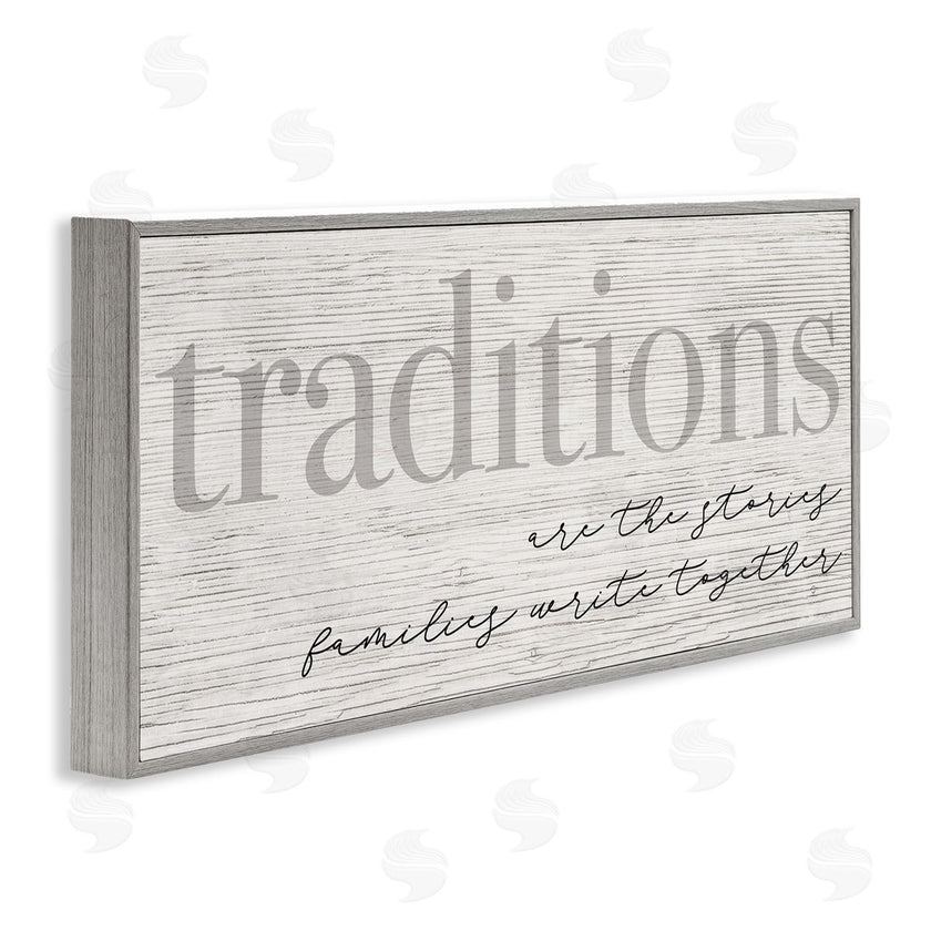 Stupell Studio | Family Traditions Heartfelt Phrase