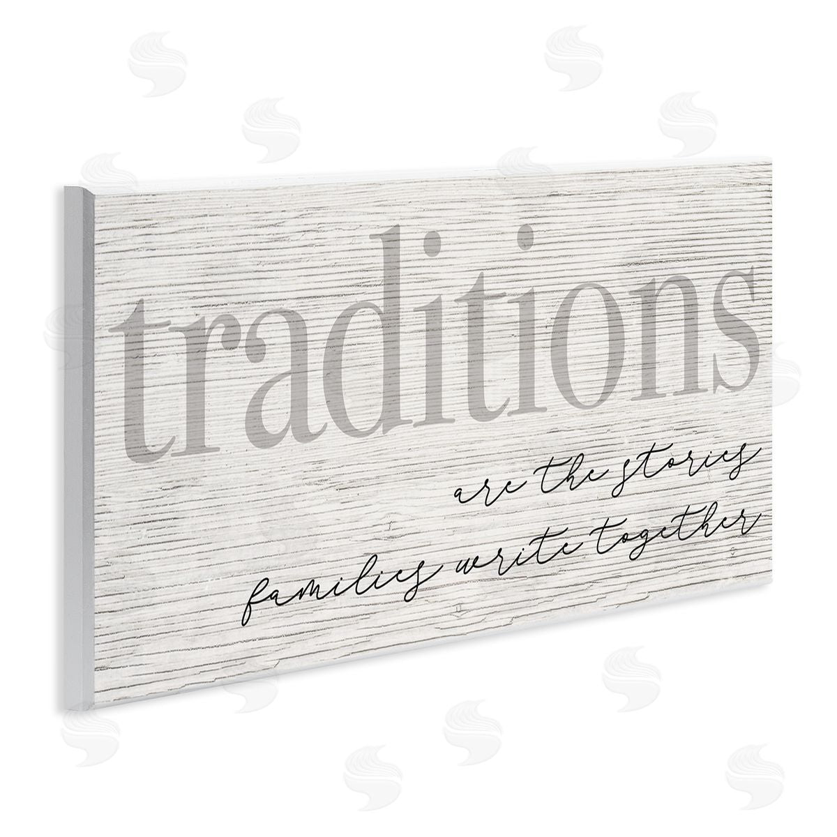 Family Traditions Heartfelt Phrase Wood Plaque Wall Art, Home Decor by Stupell Studio