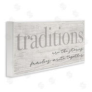 Stupell Studio | Family Traditions Heartfelt Phrase