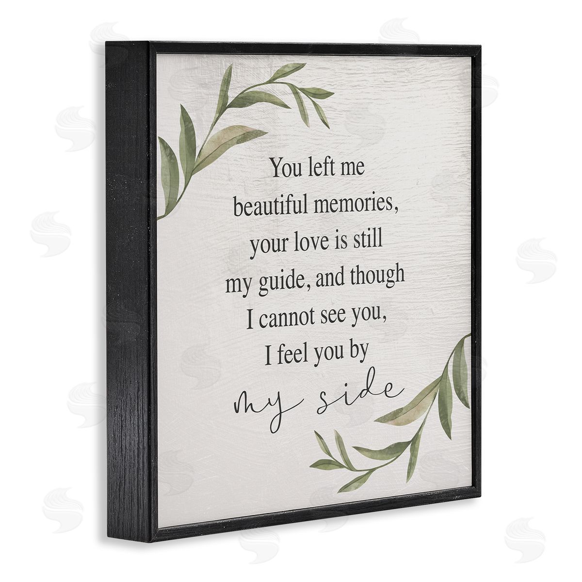 Grieving Inspirational Heartfelt Phrase Black Frame Print Wall Art, Home Decor by Stupell Studio