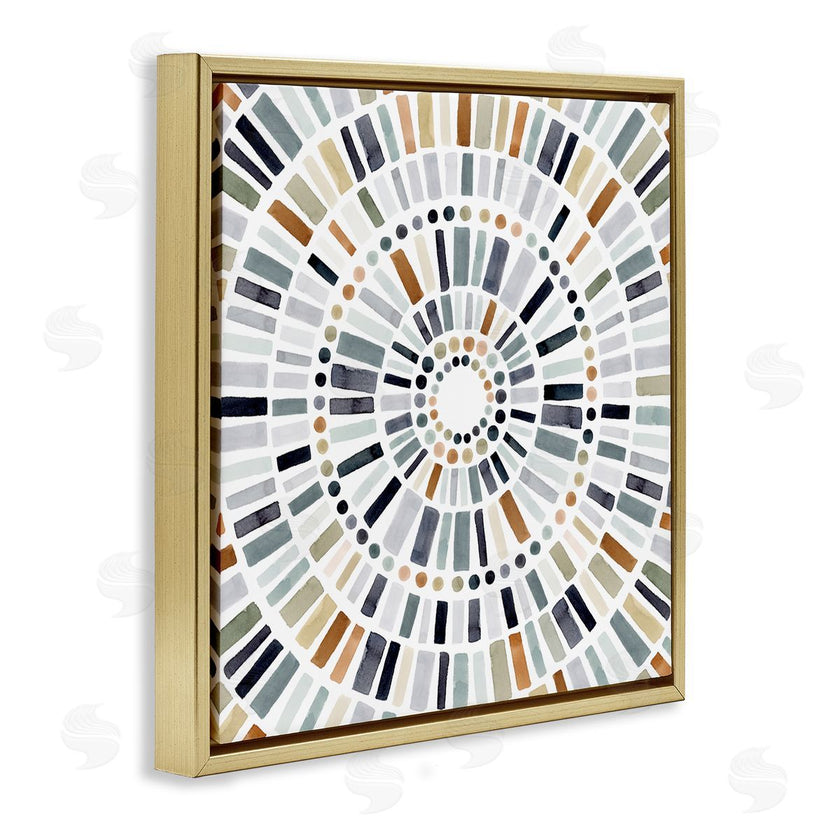 Victoria Barnes | Abstract Rustic Mosaic Circle