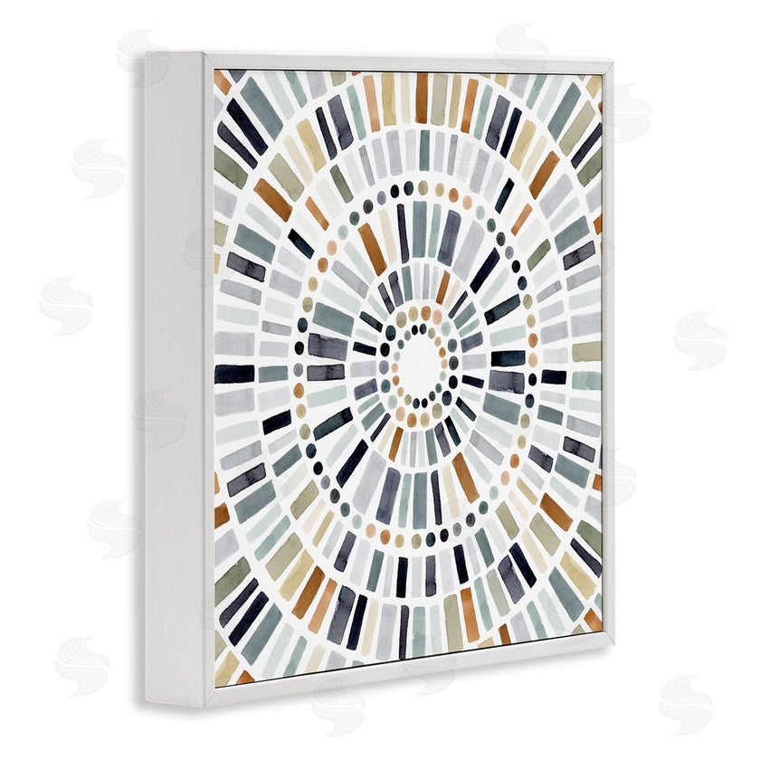 Victoria Barnes | Abstract Rustic Mosaic Circle