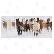 Danita Delimont | Wild Horses Herd Foggy Winter